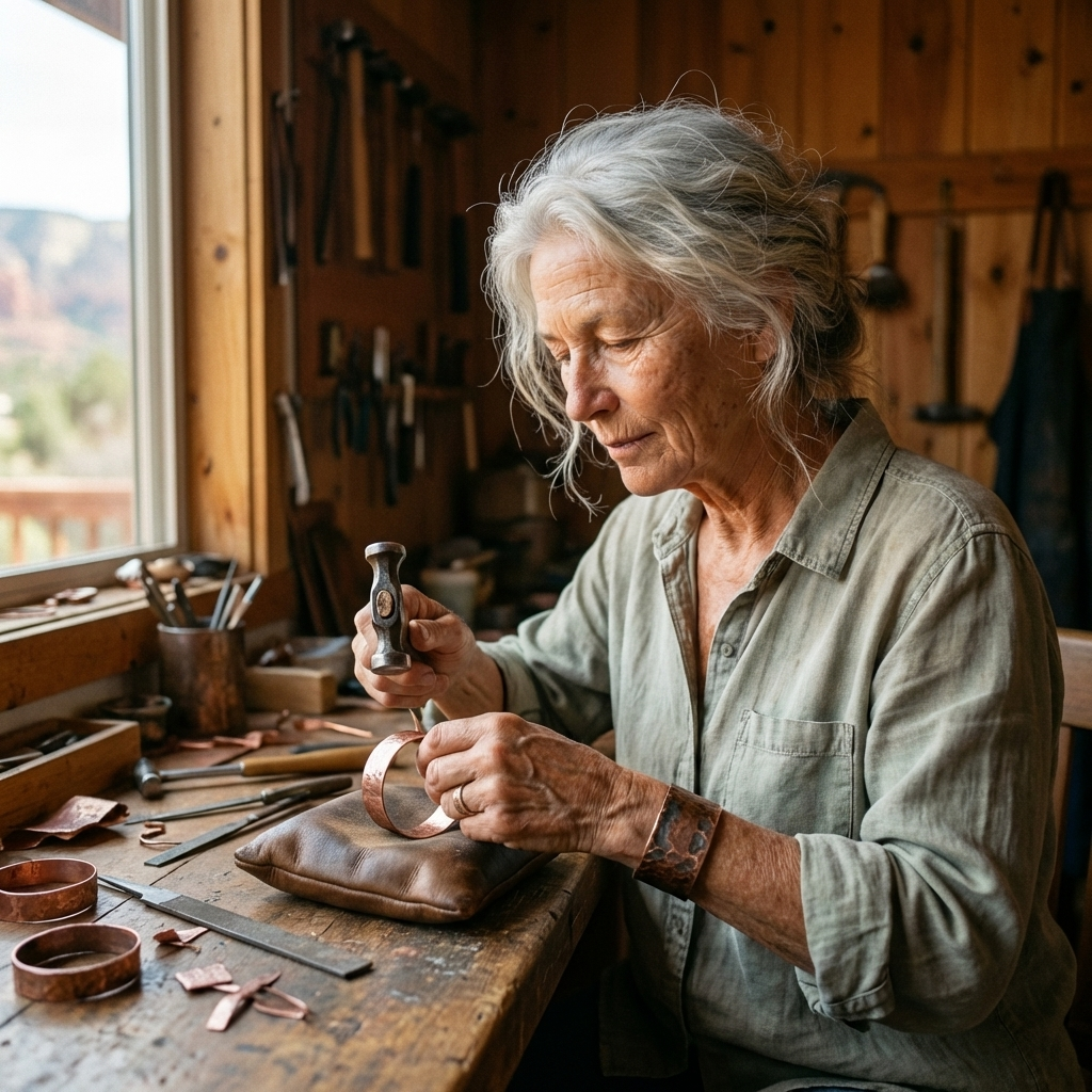 Vera's Timber Copper Bracelet