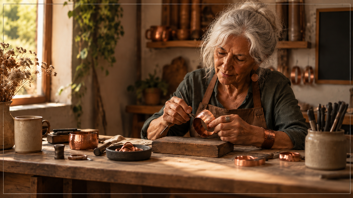 Joyas de cobre artesanales