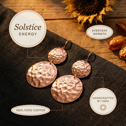 Vera's Solstice Copper Earrings
