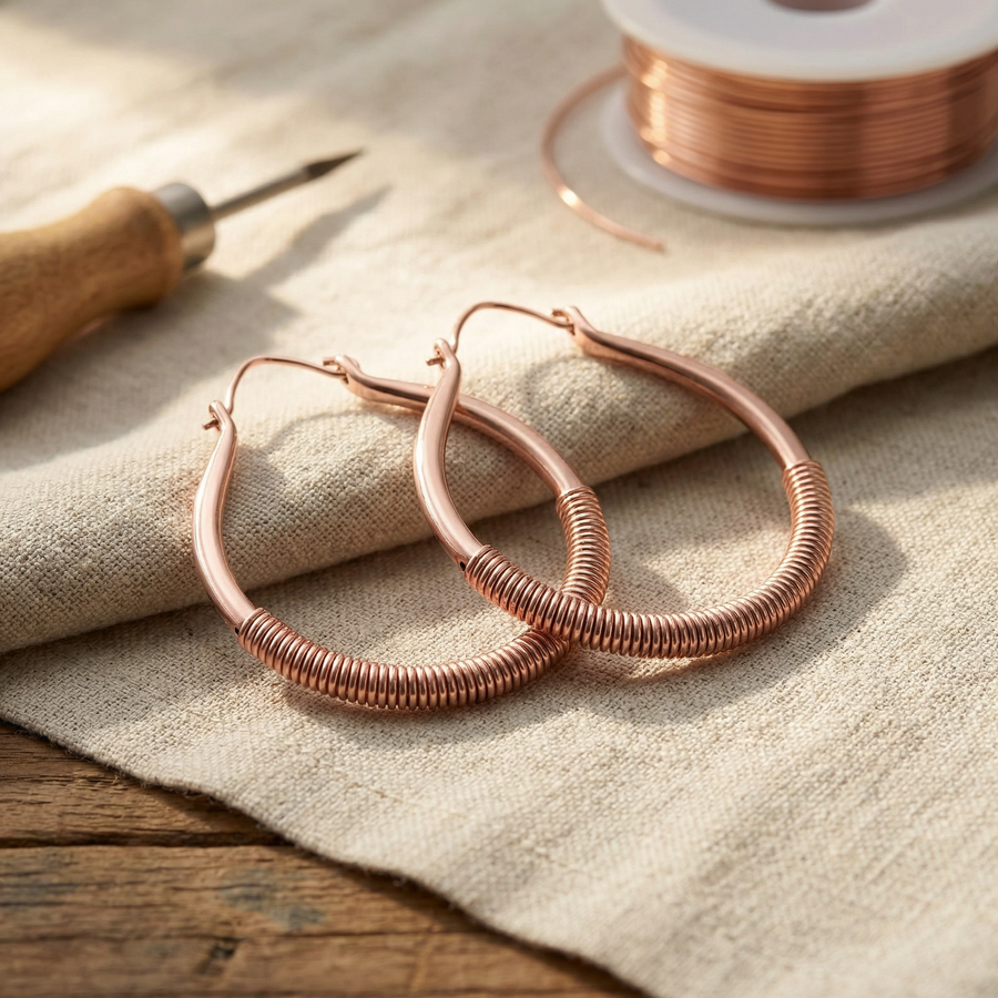 Pendientes Celia de Lara – cobre