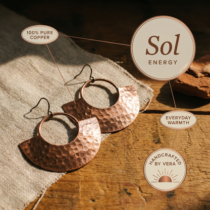Vera's Sol Copper Earrings