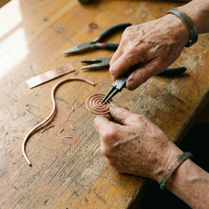 Vera's Coil Copper Anklet