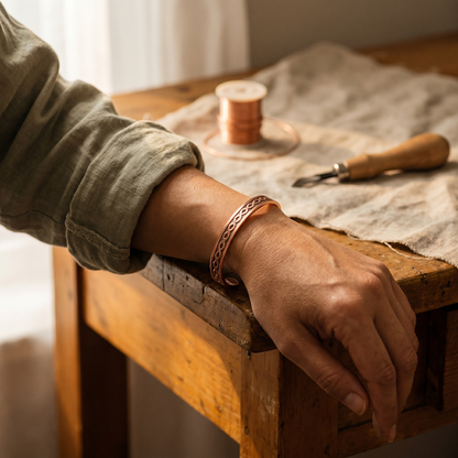 Vera's Current Copper Bracelet