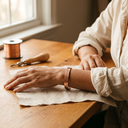 Vera's Crest Copper Bracelet