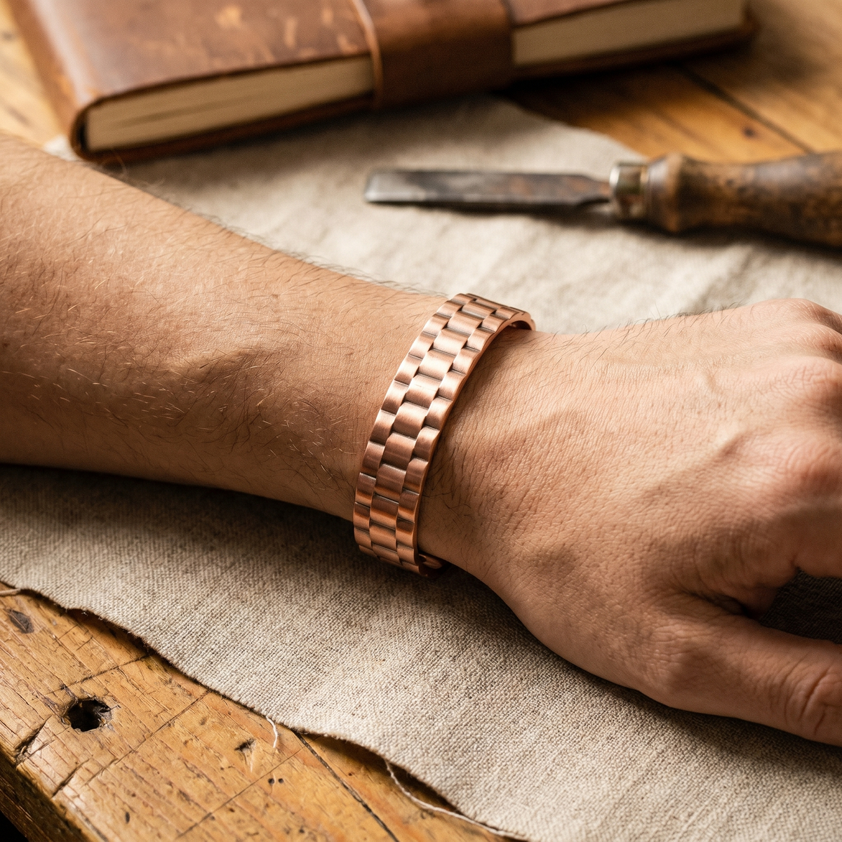 Vera's Ore Men's Copper Bracelet