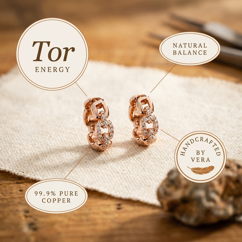 Vera's Tor Copper Earrings