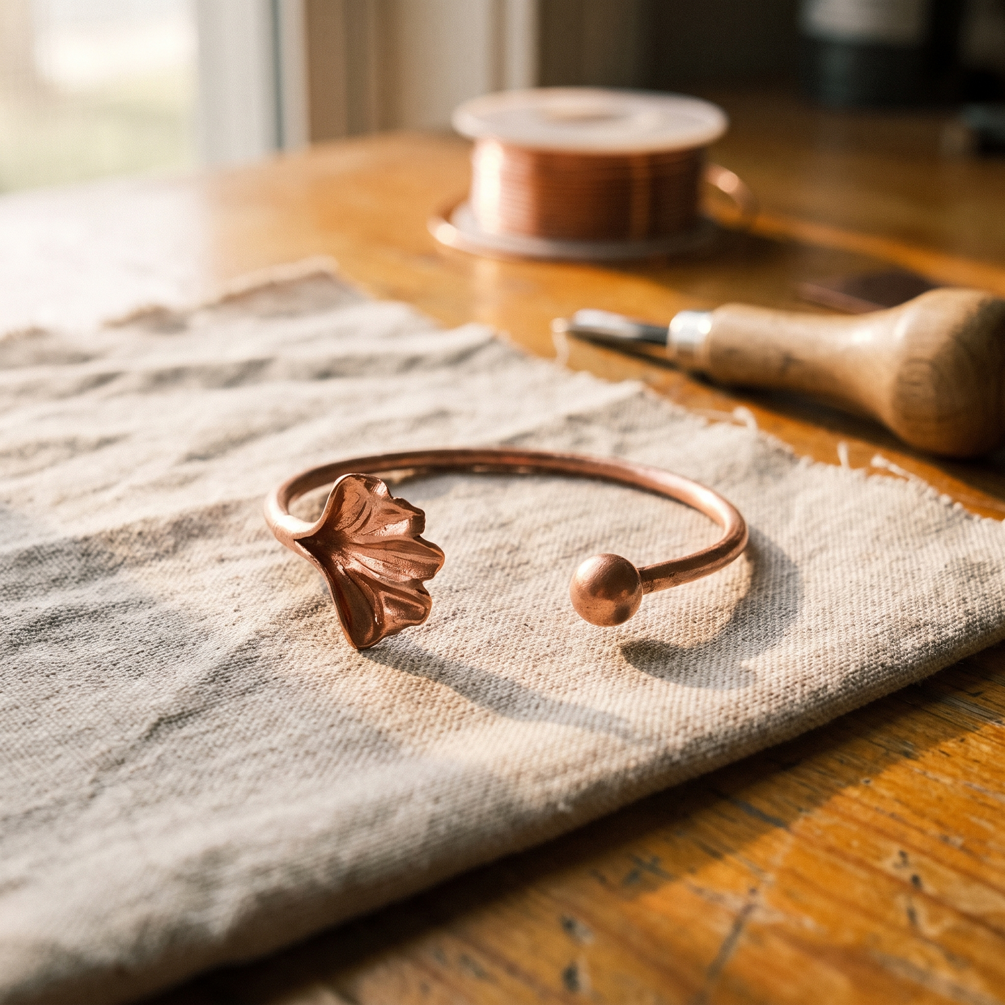 Vera's Shell Copper Bracelet