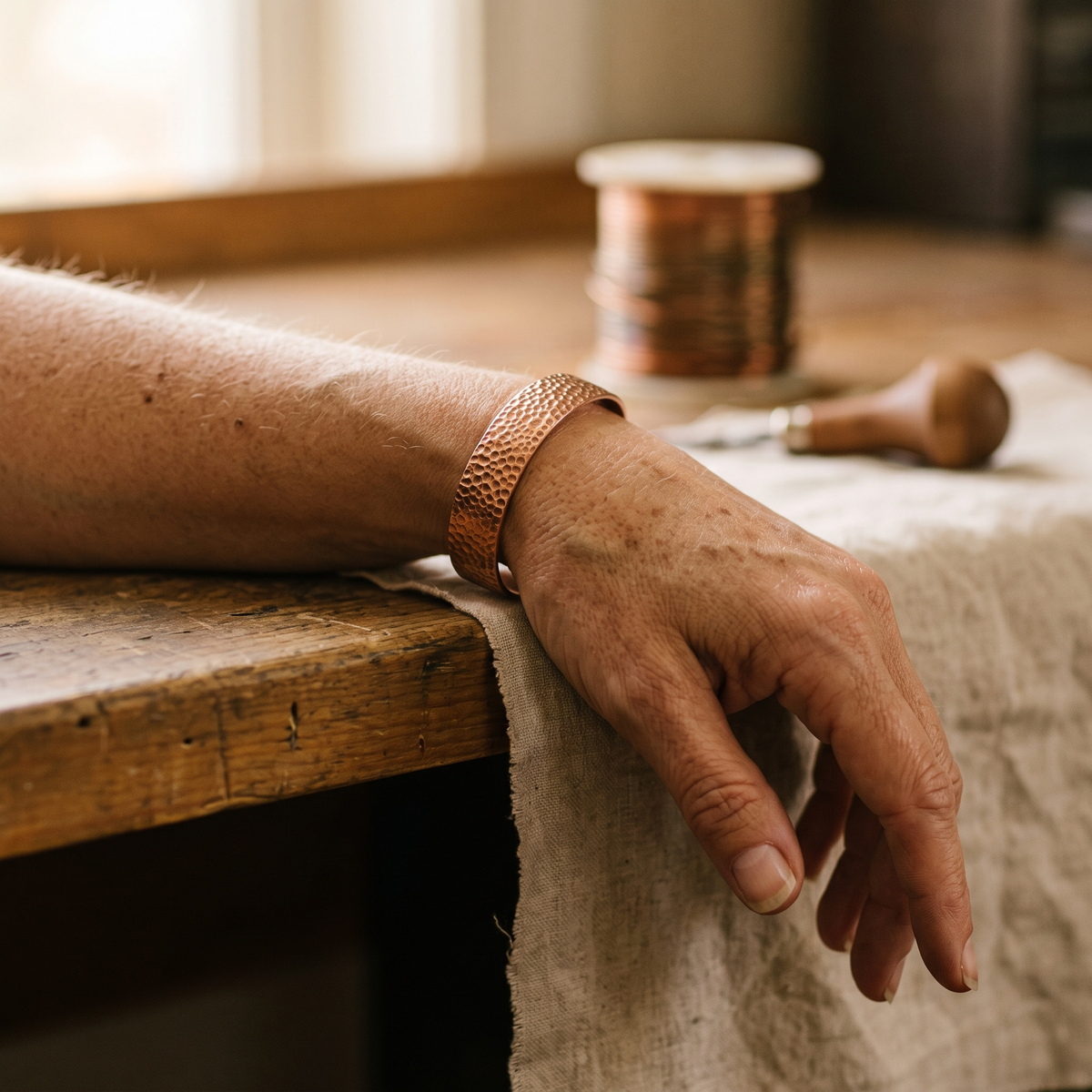 Vera's Moon Copper Bracelet
